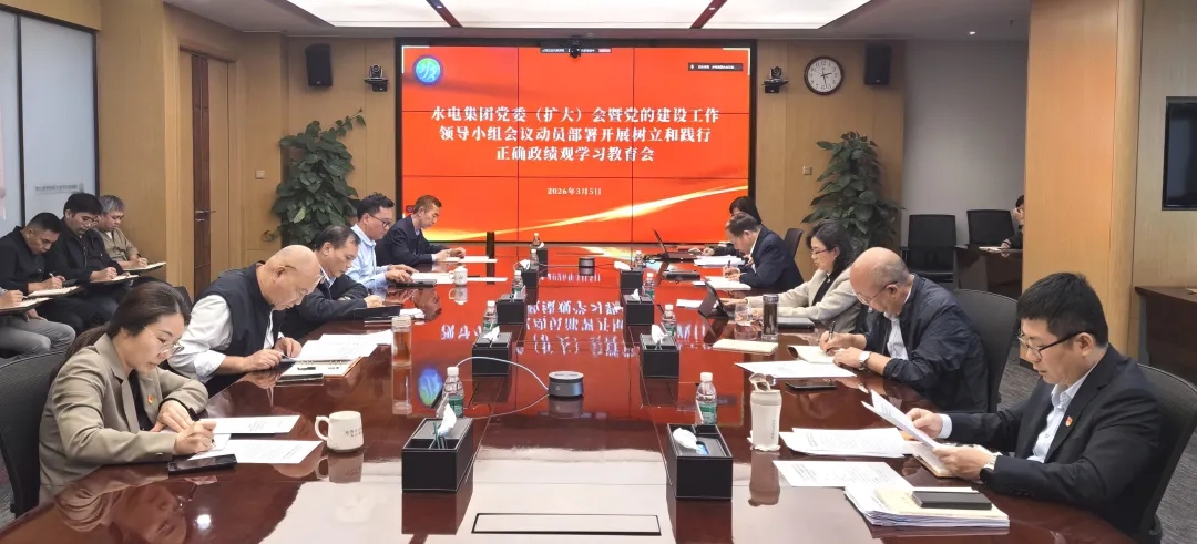 水电集团召开党委（扩大）会暨党的建设工作领导小组会议 动员部署开展树立和践行正确政绩观学习教育