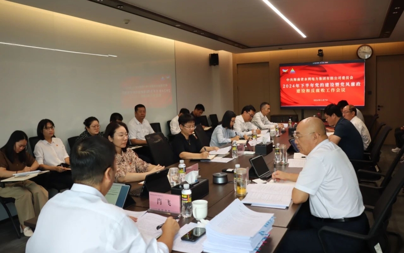 水电集团党委召开2024年下半年党的建设暨党风廉政建设和反腐败工作专题会议