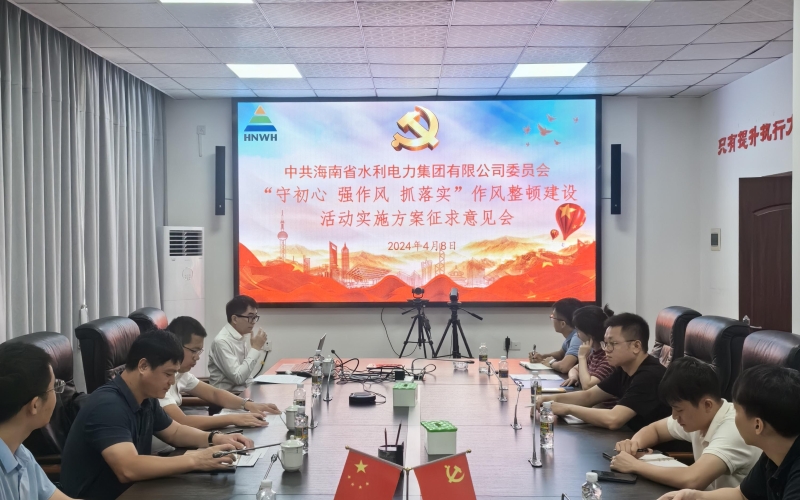 水电集团党委召开“守初心、强作风、抓落实”作风整顿建设活动实施方案征求意见会