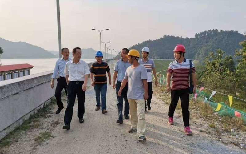省水务厅王强厅长到松涛水库检查指导工作