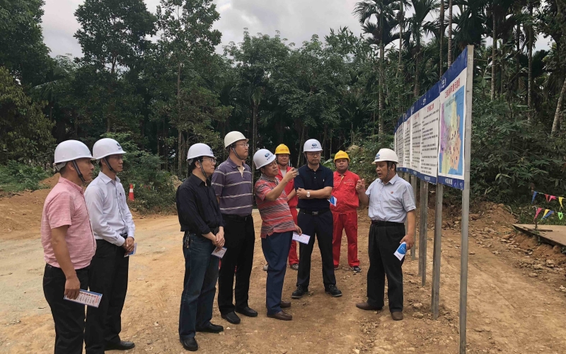 水利部安全标准化评审专家组对水电集团 水利工程项目法人安全标准化一级达标进行现场评审