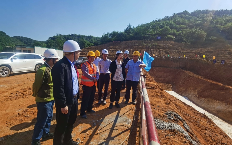 抓住有利时机  加快工程建设 水电集团总经理姜霞赴天角潭水利枢纽工程检查指导工作