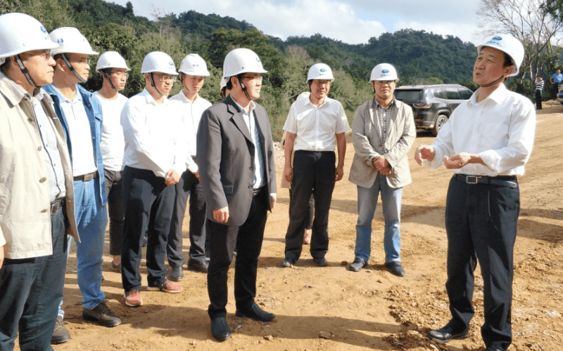 省水务厅王强厅长深入迈湾水利枢纽工程现场检查指导工作