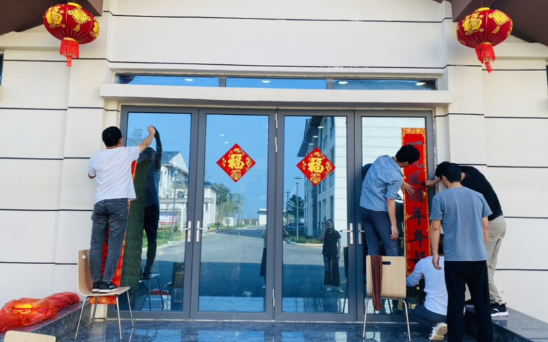 工地饺飘香 节前情意浓——天角潭水利枢纽工程建管部开展迎新春包饺子活动