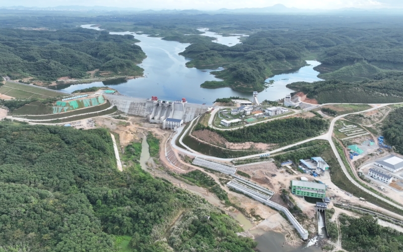 天角潭水利枢纽工程坚持生态环境保护打造绿色文明工地