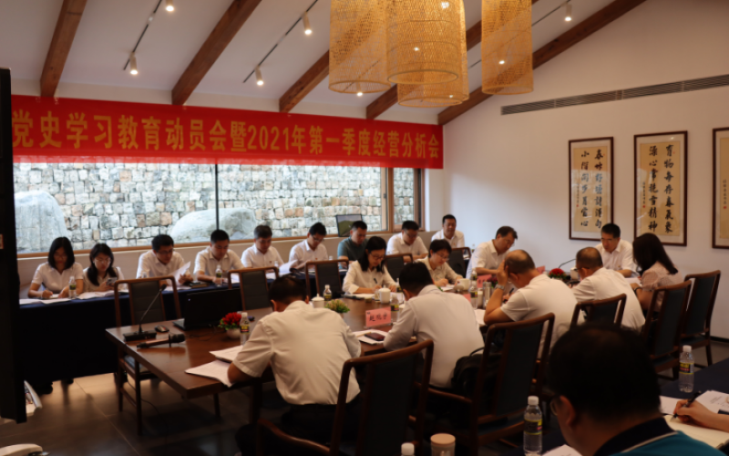 加强作风建设  促进高质量发展水电集团召开2021年第一季度经营分析会暨党史学习教育动员会
